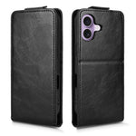 For iPhone 17 Stand Case Magnetic Clasp Vertical Flip Leather Phone Cover with Card Holder