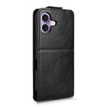 For iPhone 17 Stand Case Magnetic Clasp Vertical Flip Leather Phone Cover with Card Holder