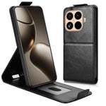 For Xiaomi 15T Pro Stand Case Magnetic Clasp Vertical Flip Leather Phone Cover with Card Holder