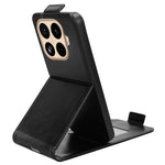 For Xiaomi 15T Pro Stand Case Magnetic Clasp Vertical Flip Leather Phone Cover with Card Holder