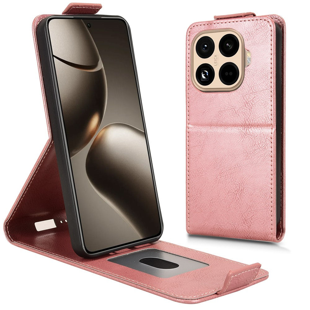 For Xiaomi 15T Pro Stand Case Magnetic Clasp Vertical Flip Leather Phone Cover with Card Holder