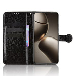 For Xiaomi 15T Pro Wallet Case Dot Pattern Imprint PU Leather Phone Cover with Wrist Strap