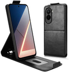 For Xiaomi Poco M7 4G (169mm)  /  Poco M7 Plus 5G Stand Case Magnetic Clasp Vertical Flip Leather Phone Cover with Card Holder