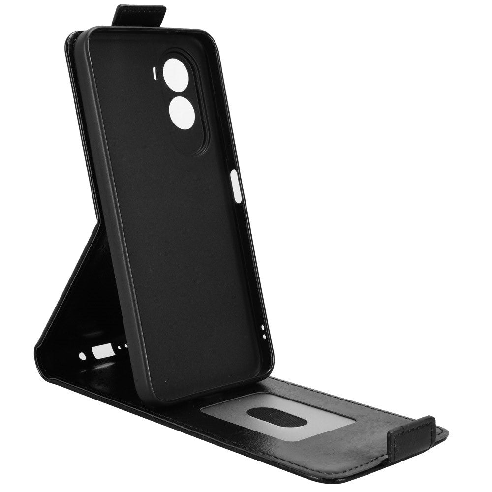 For Xiaomi Poco M7 4G (169mm)  /  Poco M7 Plus 5G Stand Case Magnetic Clasp Vertical Flip Leather Phone Cover with Card Holder