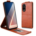 For Xiaomi Poco M7 4G (169mm)  /  Poco M7 Plus 5G Stand Case Magnetic Clasp Vertical Flip Leather Phone Cover with Card Holder