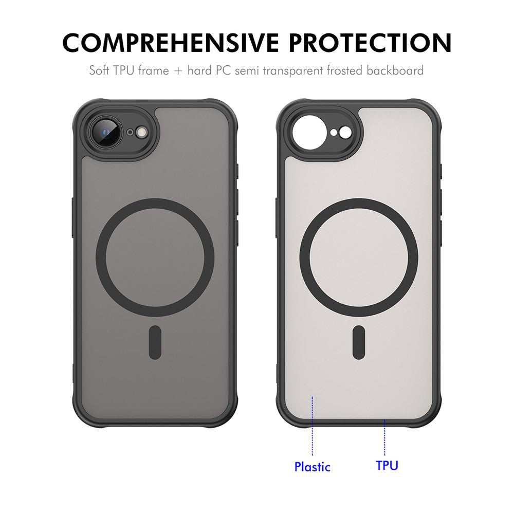 ENKAY HAT PRINCE For iPhone 17th / 16th Magnetic Case with 9H Tempered Glass PC TPU Matte Phone Cover