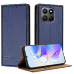 Til Honor 400 Smart 5G / 4G / X7d 4G cover L-formet gittermønster læder stander telefoncover med kortpladser