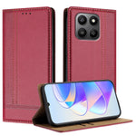 Til Honor 400 Smart 5G / 4G / X7d 4G cover L-formet gittermønster læder stander telefoncover med kortpladser