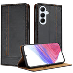 Til Samsung Galaxy M56 5G Etui L-formet Gittermønster Læder Stander Telefoncover med Kortlommer
