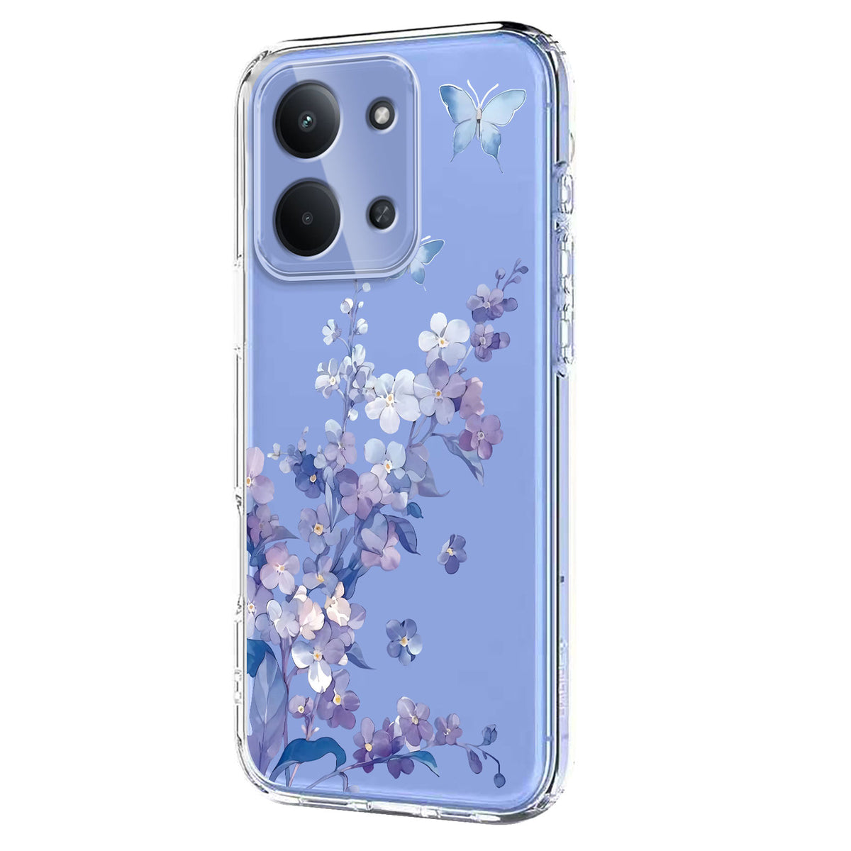 Xiaomi Redmi 15C 5G (EU) (173mm) / Xiaomi Redmi 15C 4G (EU) (173mm) skal fjärilsmönster tryck TPU mobil baksida skal
