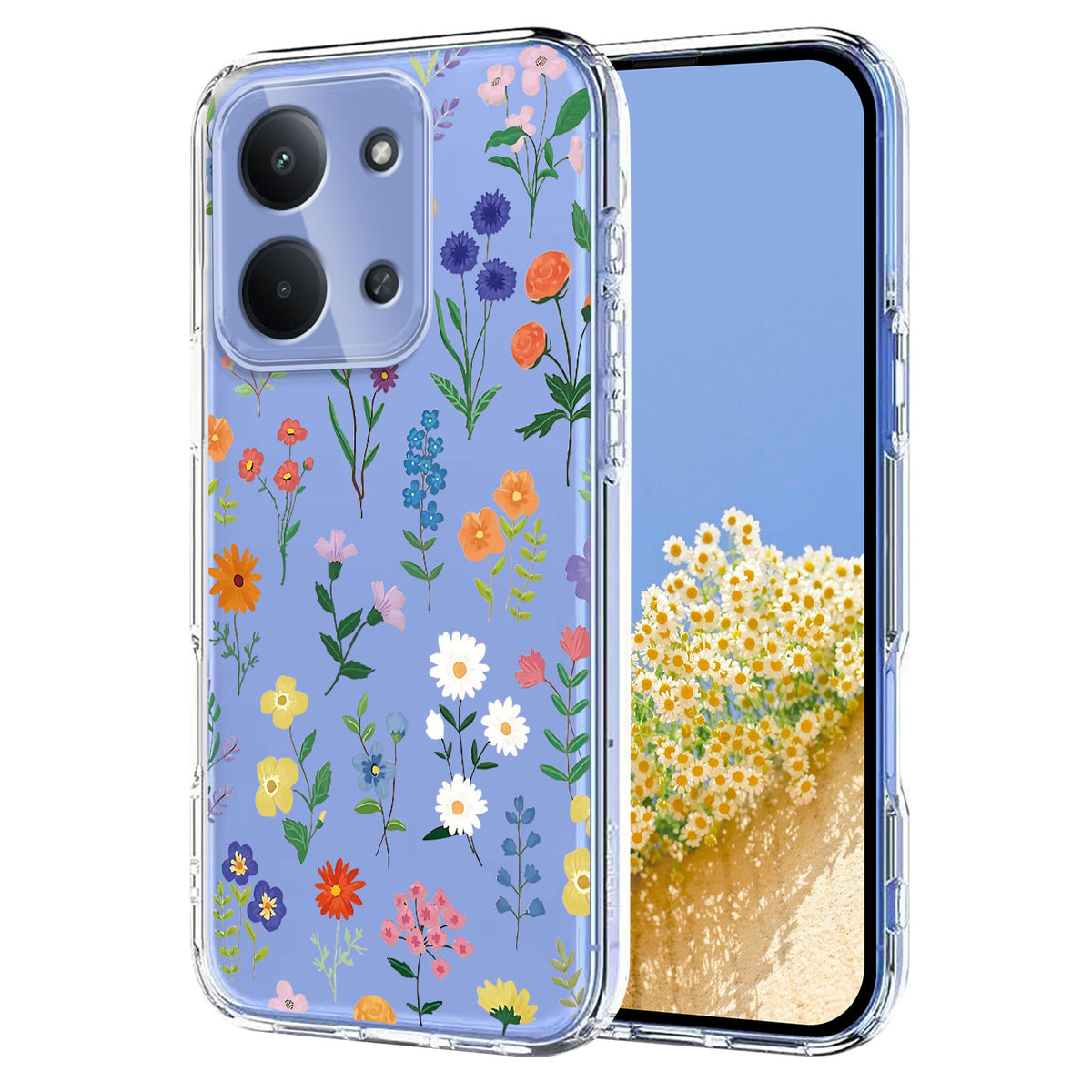 Xiaomi Redmi 15C 5G (EU) (173mm) / Xiaomi Redmi 15C 4G (EU) (173mm) cover med sommerfuglemønster, trykt TPU-mobilcover