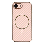 Til iPhone 17e / 16e Telefoncover Kulfibertekstureret Elektrobelagt TPU Bagcover