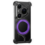 Huawei Pura 80 Pro / Pura 80 Pro+ Metallskal Roterande Stativ Värmeavledande Ramlös mobilstötfångare med Linsskydd