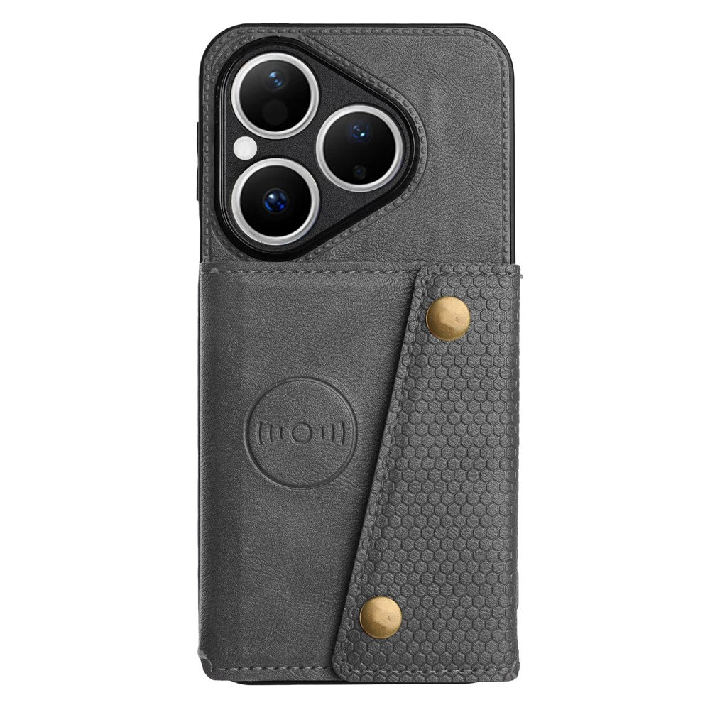 For Huawei Pura 80 Case with Card Slots Kickstand Leather + TPU Phone Cover