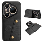 For Huawei Pura 80 Ultra Case with Card Slots Kickstand Leather + TPU Phone Cover