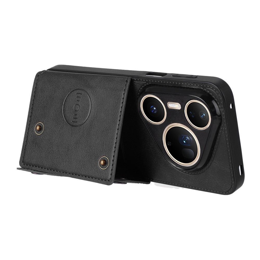 For Huawei Pura 80 Ultra Case with Card Slots Kickstand Leather + TPU Phone Cover