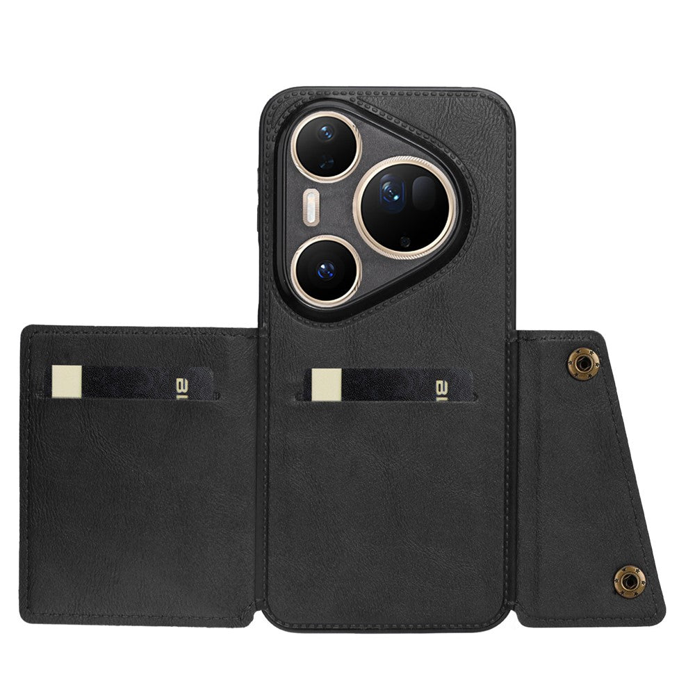 For Huawei Pura 80 Ultra Case with Card Slots Kickstand Leather + TPU Phone Cover