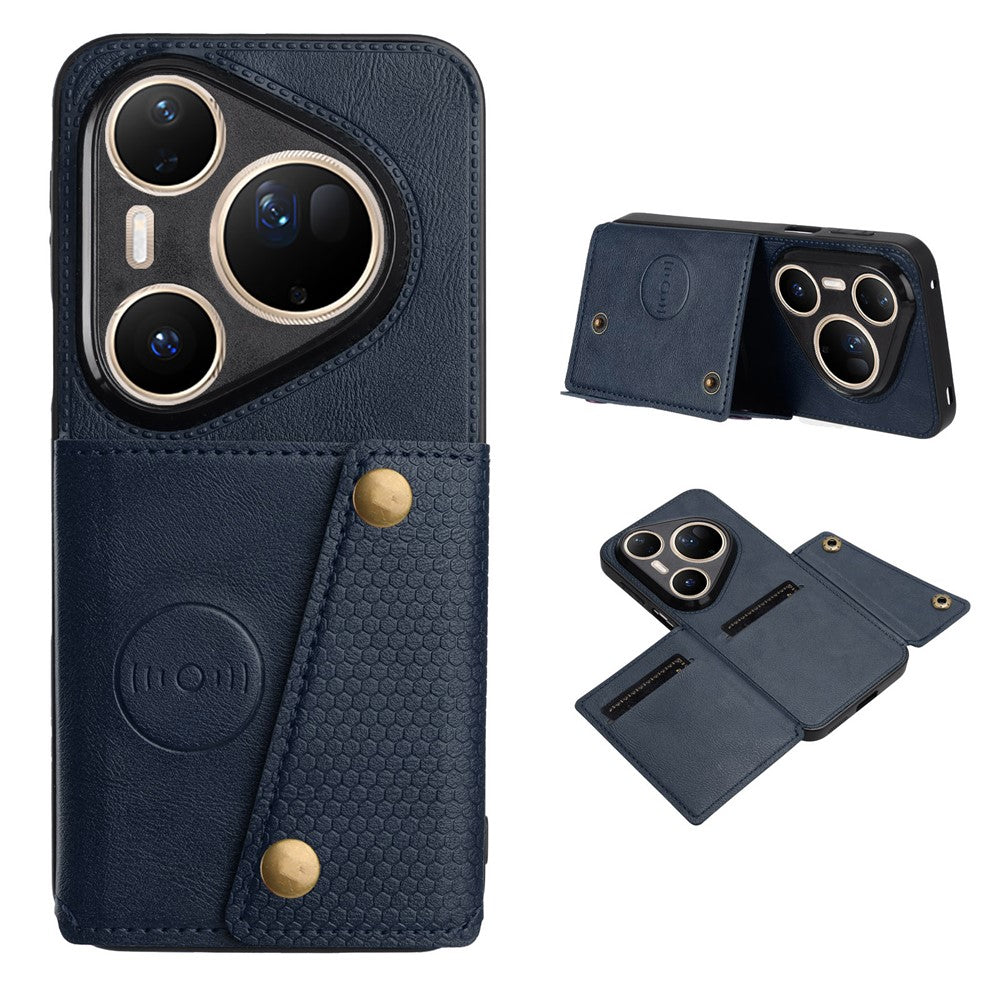 For Huawei Pura 80 Ultra Case with Card Slots Kickstand Leather + TPU Phone Cover