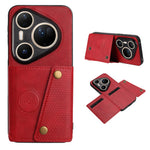 For Huawei Pura 80 Ultra Case with Card Slots Kickstand Leather + TPU Phone Cover