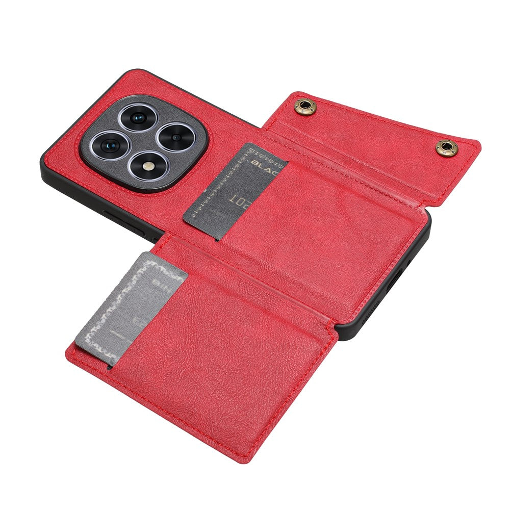 For Xiaomi Redmi Note 15 Pro 5G (Global) Case with Card Slots Kickstand Leather + TPU Phone Cover