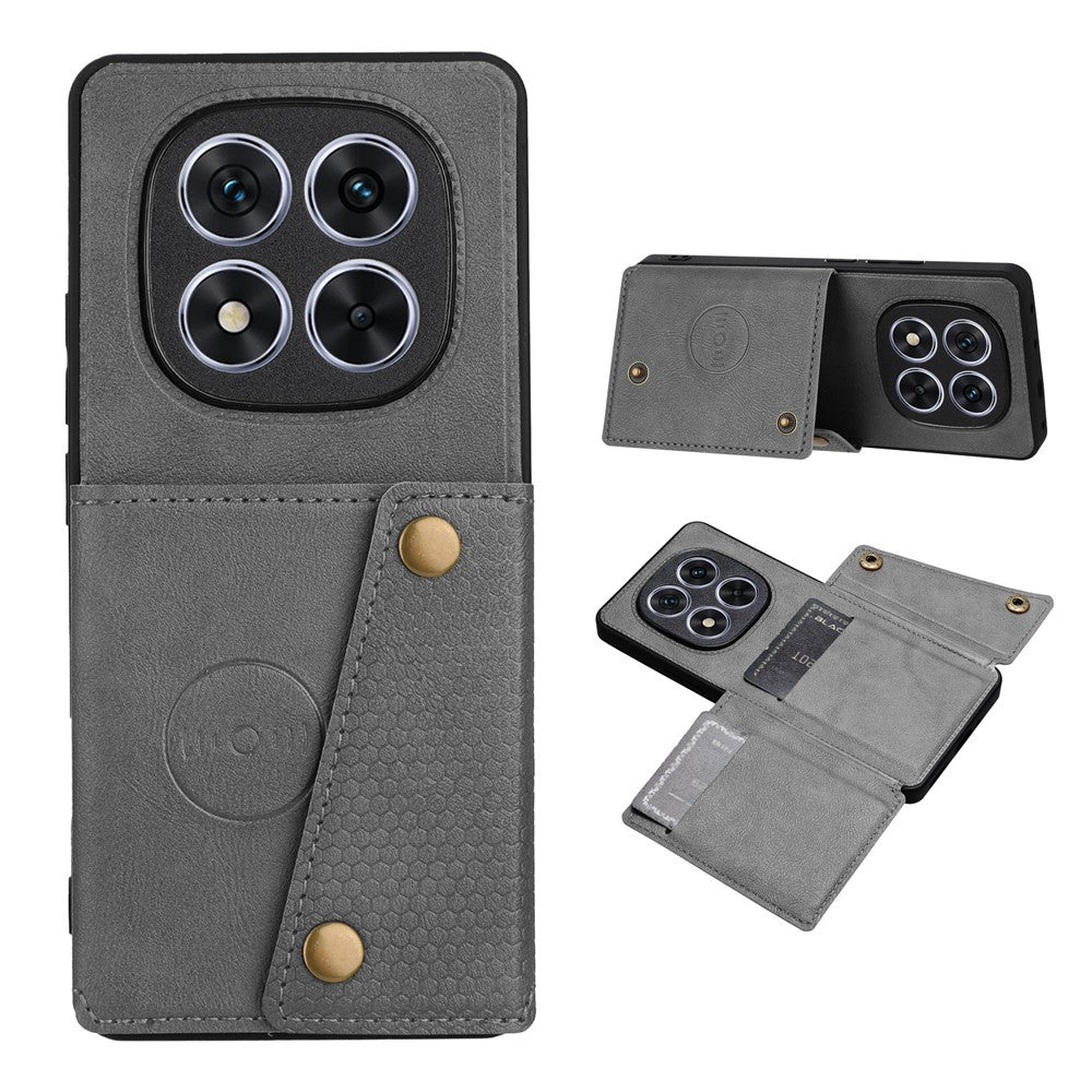 Xiaomi Redmi Note 15 Pro 5G (Global) Skal med Korthållare Stativ Läder + TPU mobilskal