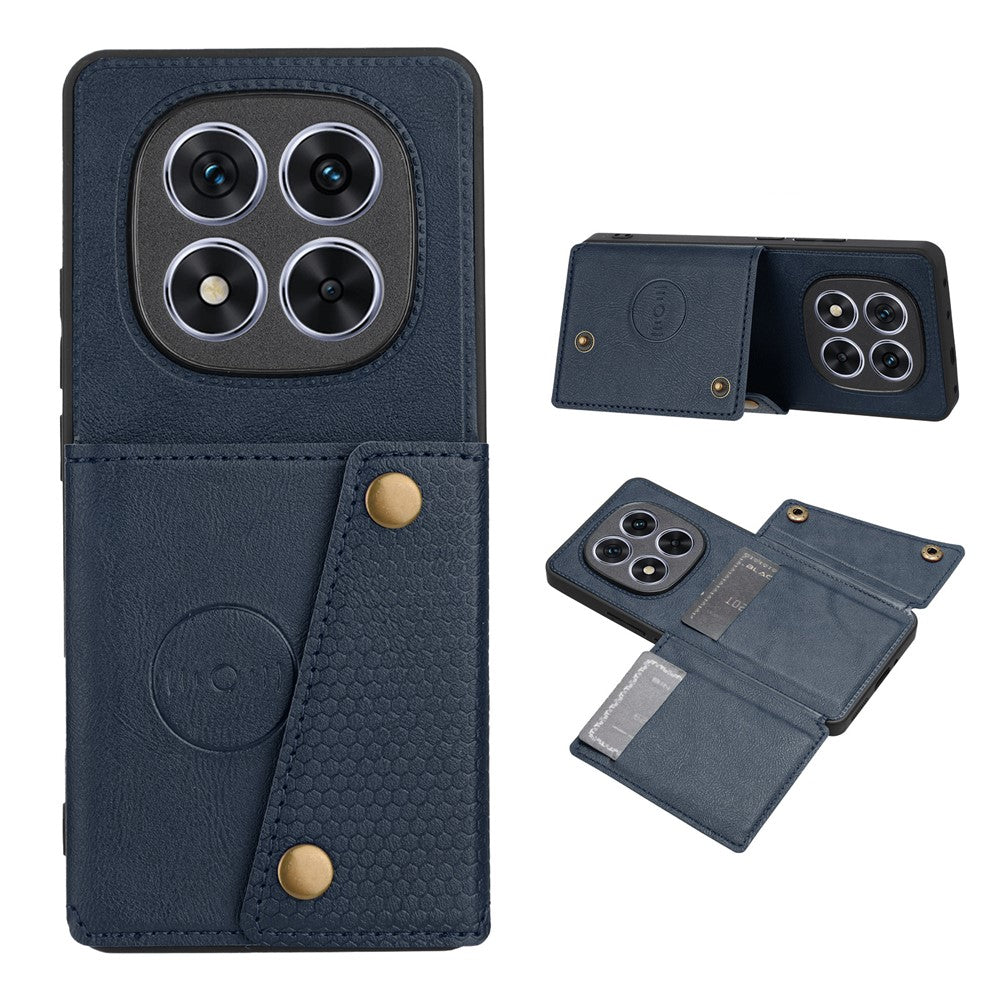For Xiaomi Redmi Note 15 Pro 5G (Global) Case with Card Slots Kickstand Leather + TPU Phone Cover