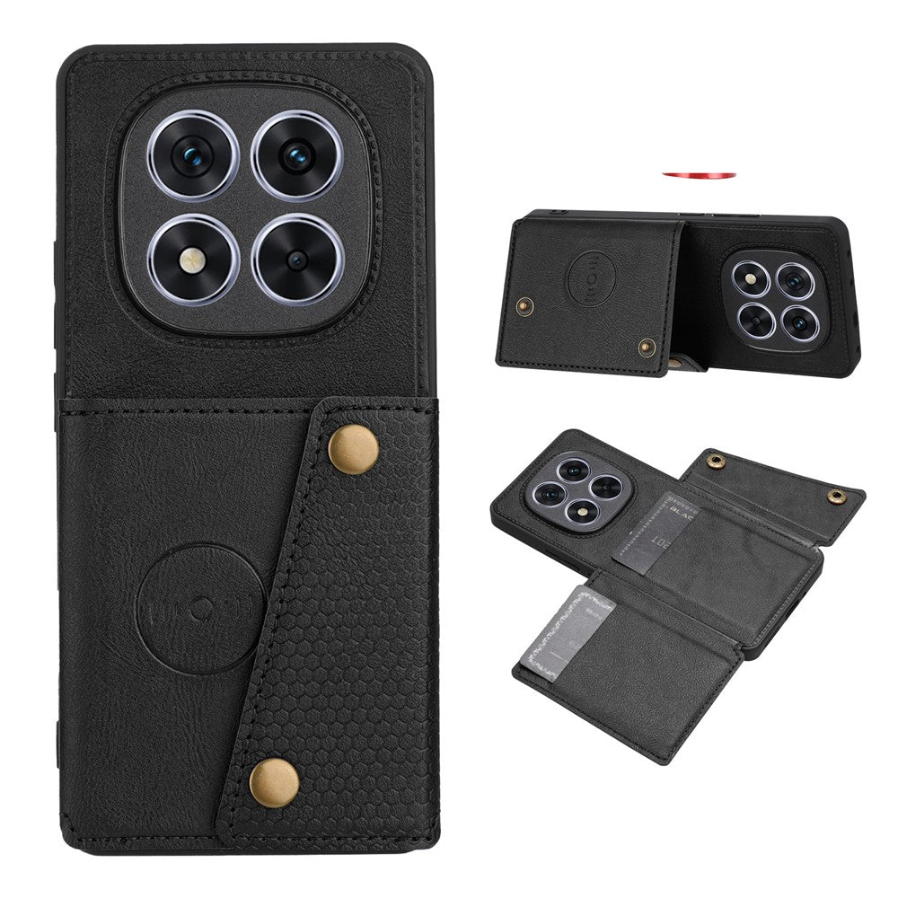 Xiaomi Redmi Note 15 Pro 5G (Global) Skal med Korthållare Stativ Läder + TPU mobilskal