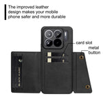 For Xiaomi 15S Pro Case with Card Slots Kickstand Leather + TPU Phone Cover