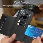 For Xiaomi 15S Pro Case with Card Slots Kickstand Leather + TPU Phone Cover