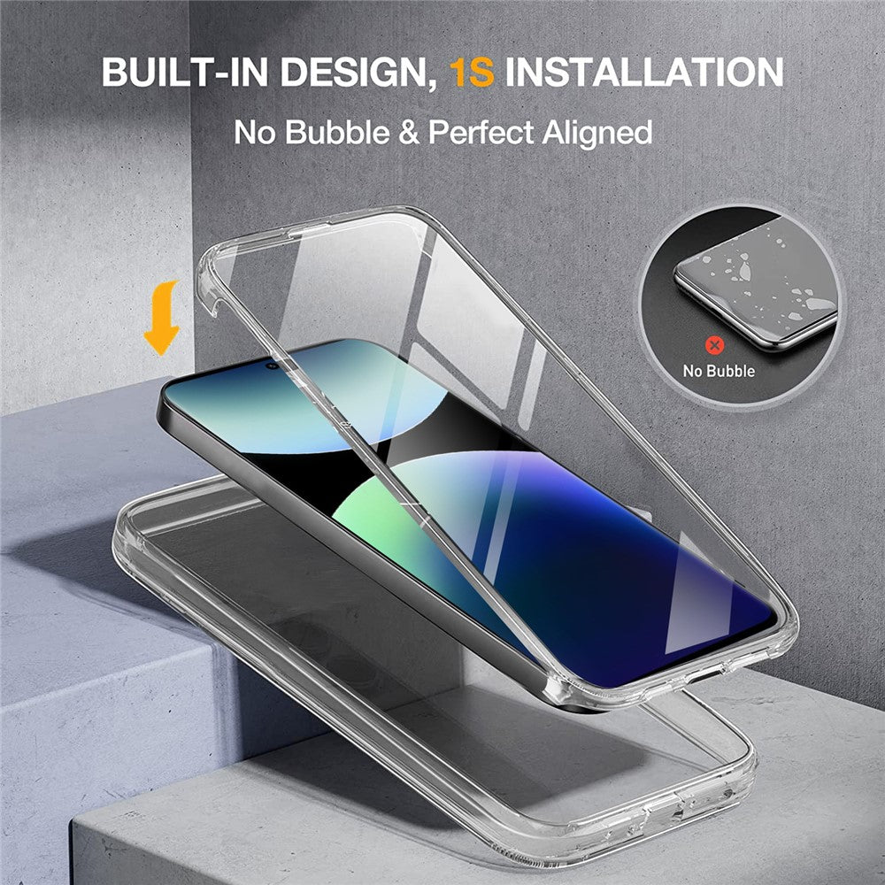 Phone Case For Xiaomi Redmi Note 14 Pro 5G / Note 14 Pro+ 5G / Poco X7 5G TPU Frame Clear Acrylic Back Cover with PET Film