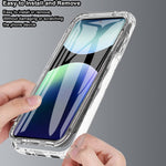 Phone Case For Xiaomi Redmi Note 14 Pro 5G / Note 14 Pro+ 5G / Poco X7 5G TPU Frame Clear Acrylic Back Cover with PET Film