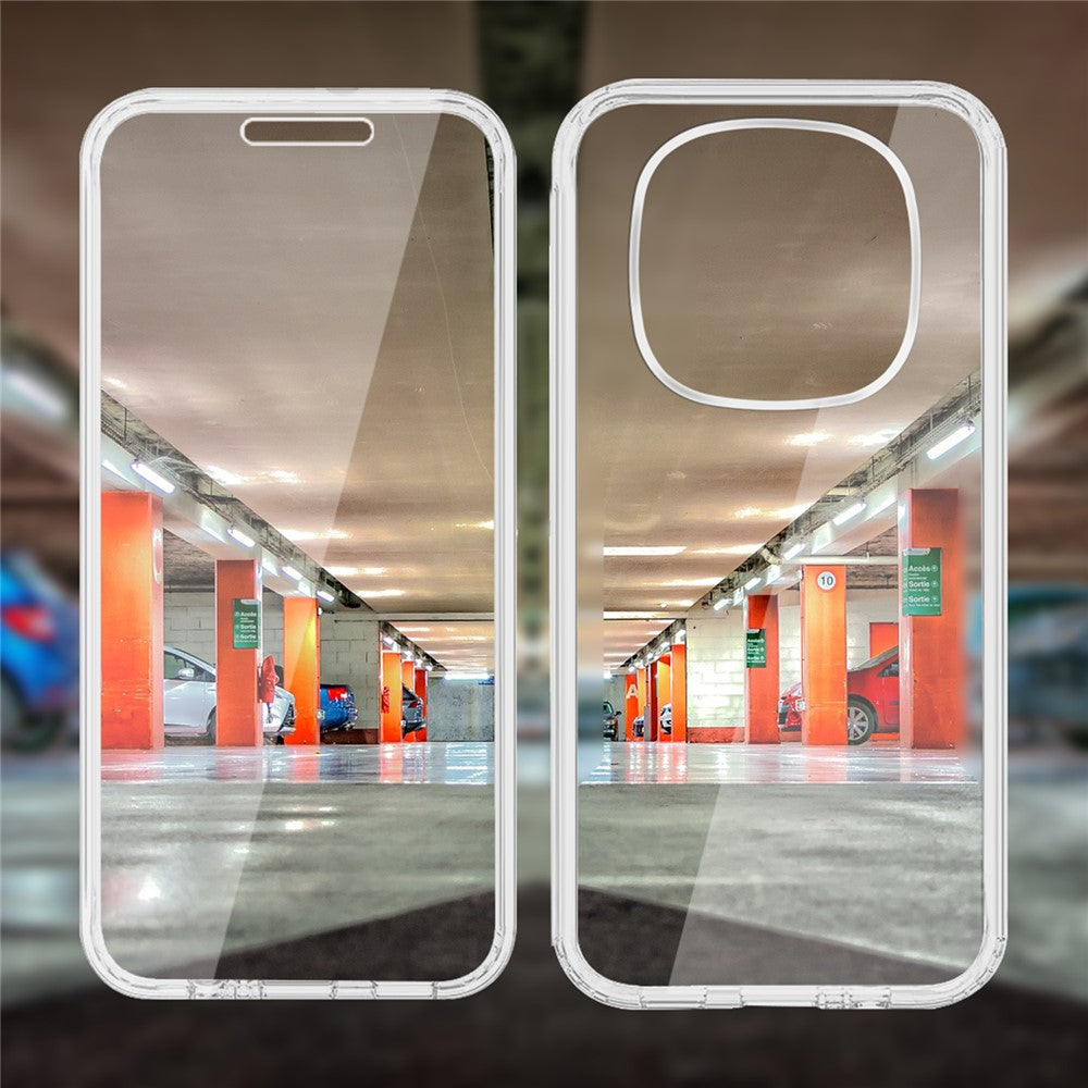 Phone Case For Xiaomi Redmi Note 14 Pro 5G / Note 14 Pro+ 5G / Poco X7 5G TPU Frame Clear Acrylic Back Cover with PET Film