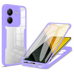 For Xiaomi Poco M7 Pro 5G Case Acrylic + TPU Clear Phone Cover with PET Screen Film