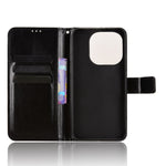 For Xiaomi 15T PU Leather Case with Strap Crazy Horse Texture Phone Wallet Cover