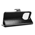 For Xiaomi 15T PU Leather Case with Strap Crazy Horse Texture Phone Wallet Cover