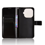 For Xiaomi 15T Pro PU Leather Case with Strap Crazy Horse Texture Phone Wallet Cover