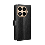 For Xiaomi 15T Pro PU Leather Case with Strap Crazy Horse Texture Phone Wallet Cover