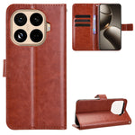 Xiaomi 15T Pro PU-läderskal med rem Crazy Horse Texture Phone Wallet Cover