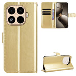 For Xiaomi 15T Pro PU Leather Case with Strap Crazy Horse Texture Phone Wallet Cover