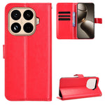 Xiaomi 15T Pro PU-läderskal med rem Crazy Horse Texture Phone Wallet Cover