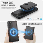 JEEHOOD For Samsung Galaxy S20 Plus 4G Case  J09 RFID Blocking Card Holder Leather Back Phone Cover Magnetic Case