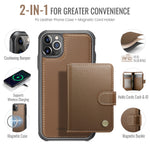 JEEHOOD Til iPhone 11 Pro Cover J09 RFID Blokerende Kortholder Læder Bagcover Kompatibel med MagSafe