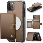JEEHOOD For iPhone 11 Pro Max Case  J09 RFID Blocking Card Holder Leather Back Phone Cover Compatible with MagSafe