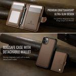 JEEHOOD For iPhone 11 Pro Max Case  J09 RFID Blocking Card Holder Leather Back Phone Cover Compatible with MagSafe