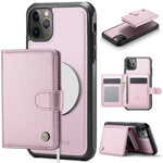JEEHOOD For iPhone 11 Pro Max Case  J09 RFID Blocking Card Holder Leather Back Phone Cover Compatible with MagSafe