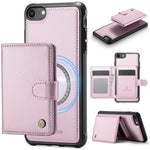 JEEHOOD For iPhone 8 4.7 inch / iPhone SE (2020) / iPhone SE (2022) / iPhone 7 4.7 inch Case  J09 RFID Blocking Card Holder Leather Back Phone Cover Compatible with MagSafe