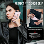 JEEHOOD For iPhone 8 Plus 5.5 inch / iPhone 7 Plus 5.5 inch Case J09 RFID Blocking Card Holder Leather Back Phone Cover Compatible with MagSafe