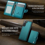 JEEHOOD For Samsung Galaxy S21+ 5G Case  J09 RFID Blocking Card Holder Leather Back Phone Cover Magnetic Case