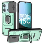 Phone Case For Xiaomi Redmi 15C 5G (EU) (173mm)  /  4G (EU) (173mm)  /  Poco C85 4G (173mm) PC + TPU Kickstand Protector with Lens Cover