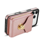 For iPhone 18 Pro Max / 17 Pro Max Case Zipper Wallet Leather + TPU Phone Cover with Strap
